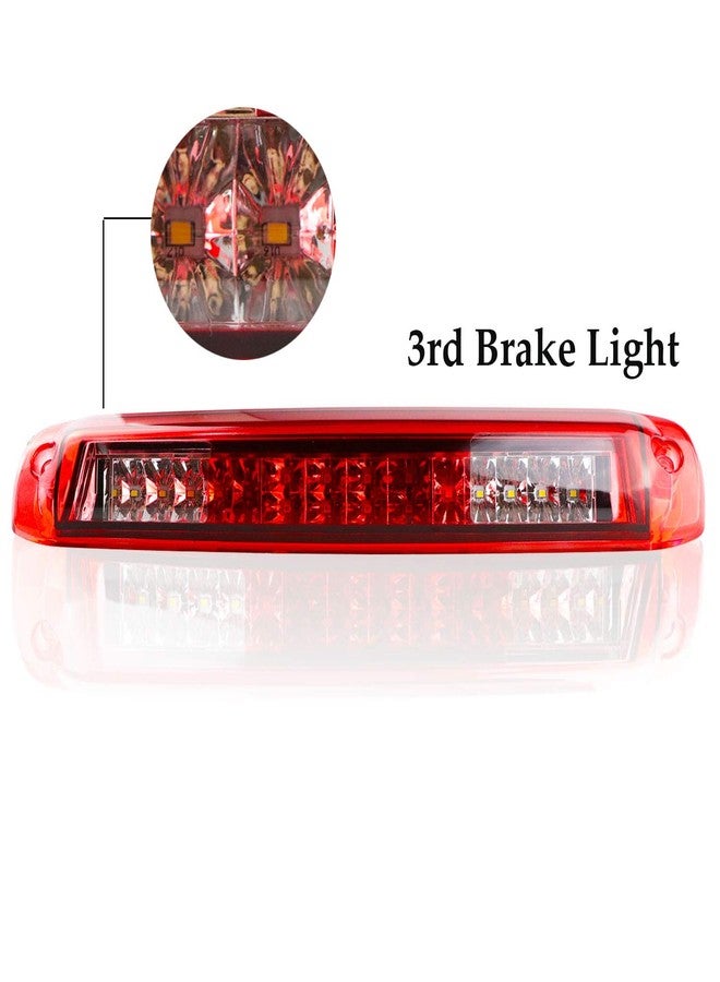 Tresound LED 3rd Third Brake Light for 1999-2006 Chevy Silverado/GMC Sierra Cargo Light High Mount Lamp, Red (Electroplating Housing) - Image 2